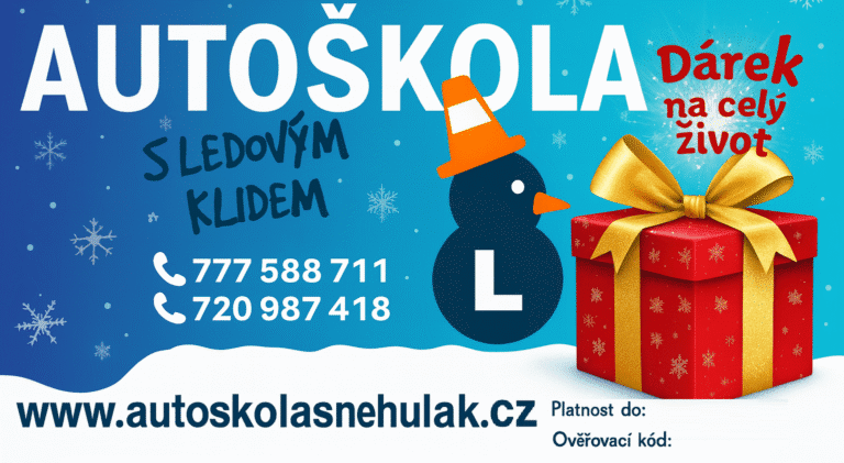 Dárkový poukaz autoškola Sněhulák