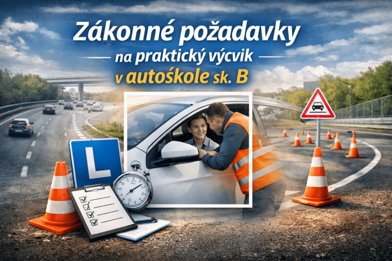 Zákonné požadavky na praktický výcvik v autoškole sk. B